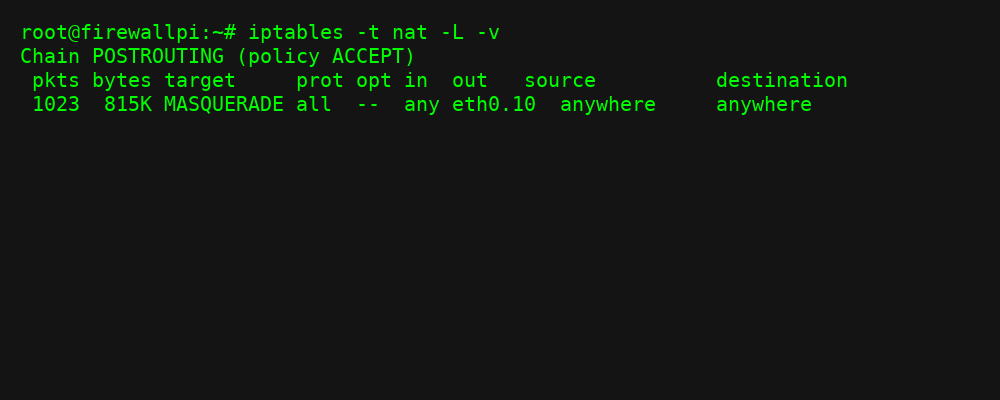 Terminal: NAT