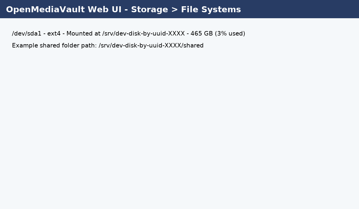 OMV: File Systems